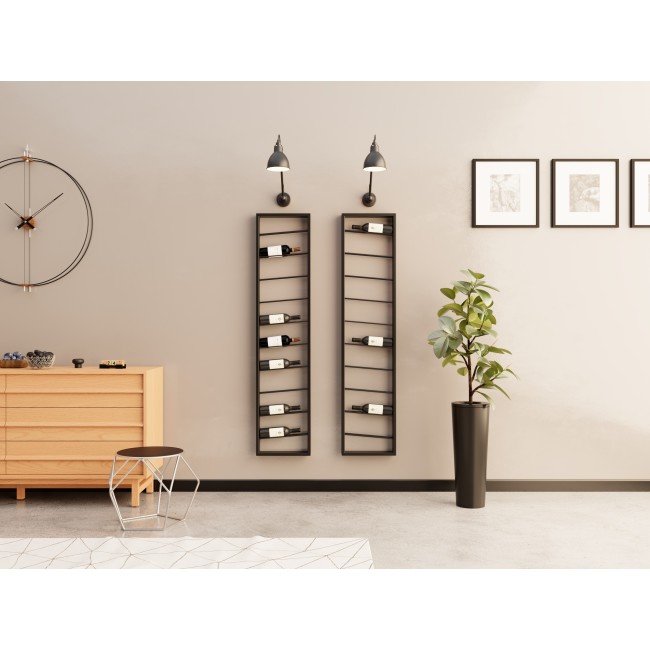 Cave à vin en fer pour 10 bouteilles, solution élégante et fonctionnelle