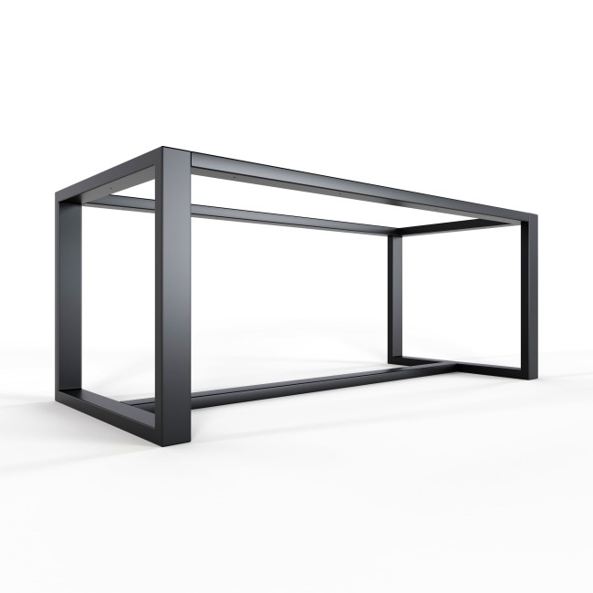 Eisentischbeine mit dreifacher Mittelstrebe, ideal für Marmor-, HPL- und Keramikplatten