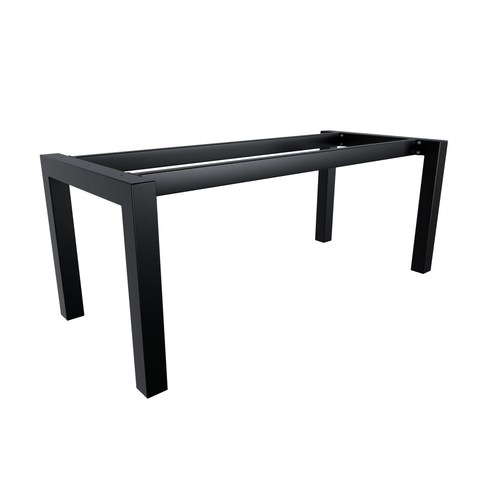 Gambe per tavolo in metallo con doppia barra centrale, piedi a forma di U -  UA2B8080 | Taormina Design