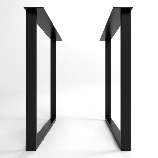 Slim gray table feet, contemporary look, ideal for offices and studios.