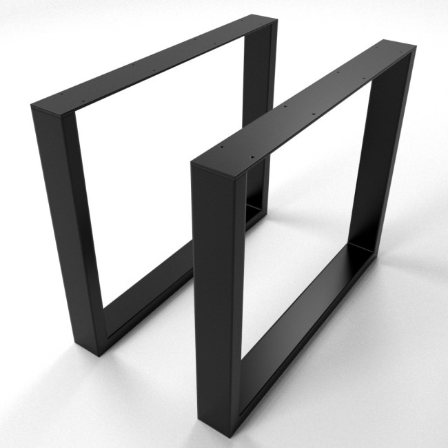 Gambe per tavolo grigio opaco, stile contemporaneo, produzione artigianale su misura.