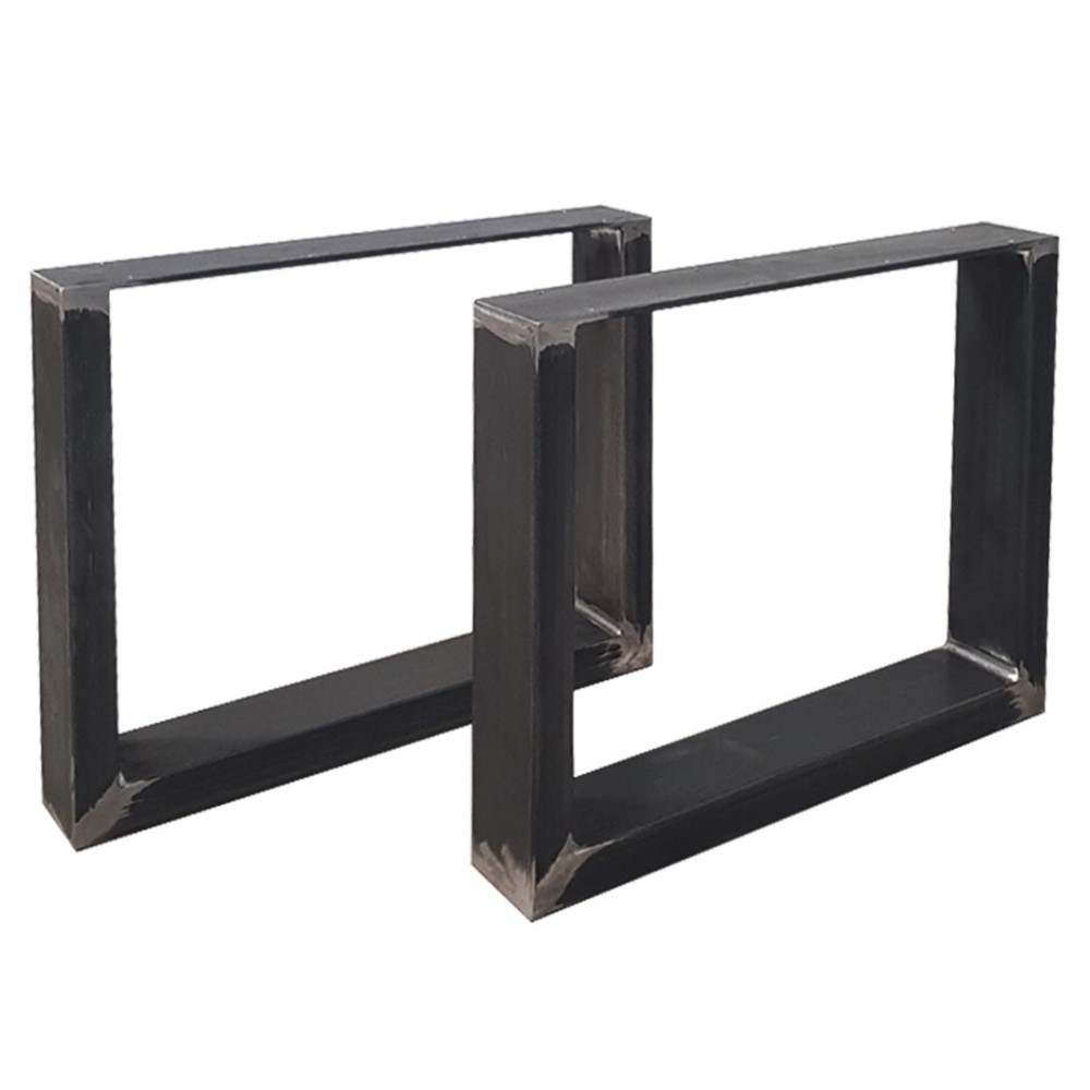Pied pour banc DIY en fer noir, style industriel et montage facile