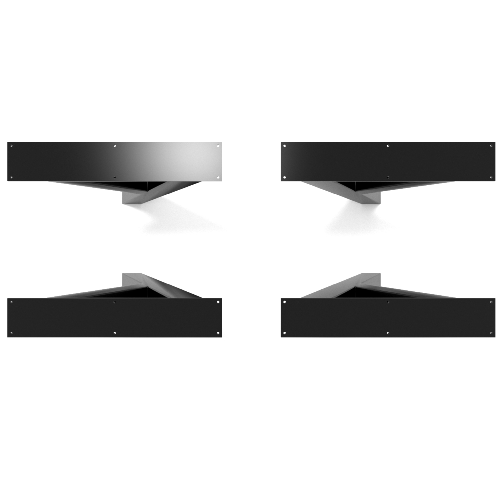 Pieds de table en fer en Y noir, style industriel avec forte personnalité