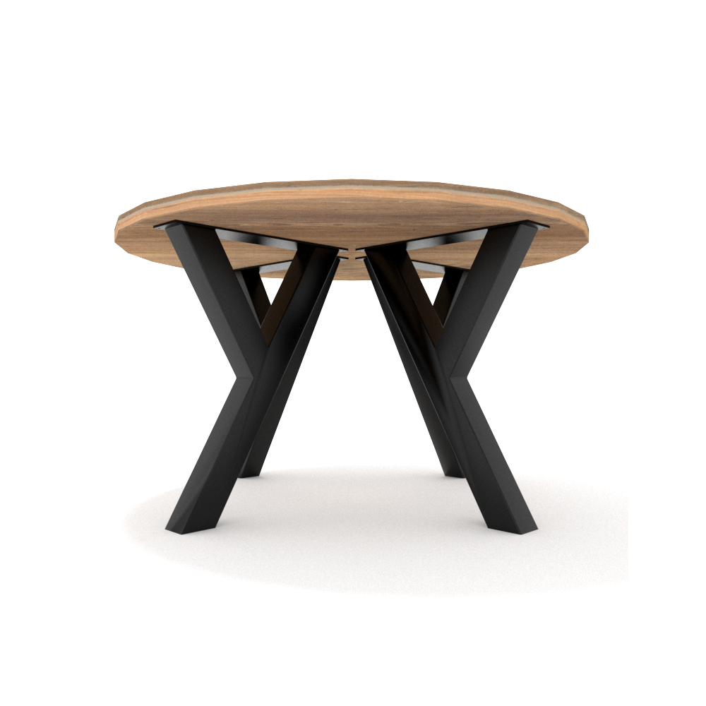 Pieds de table en fer en Y noir, style industriel avec forte personnalité