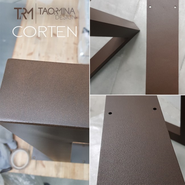 Triangular metal table legs, perfect for custom furnishings