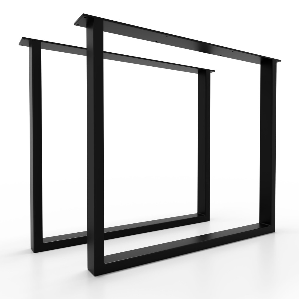 Slim white table feet, minimal chic, great with wooden tops.