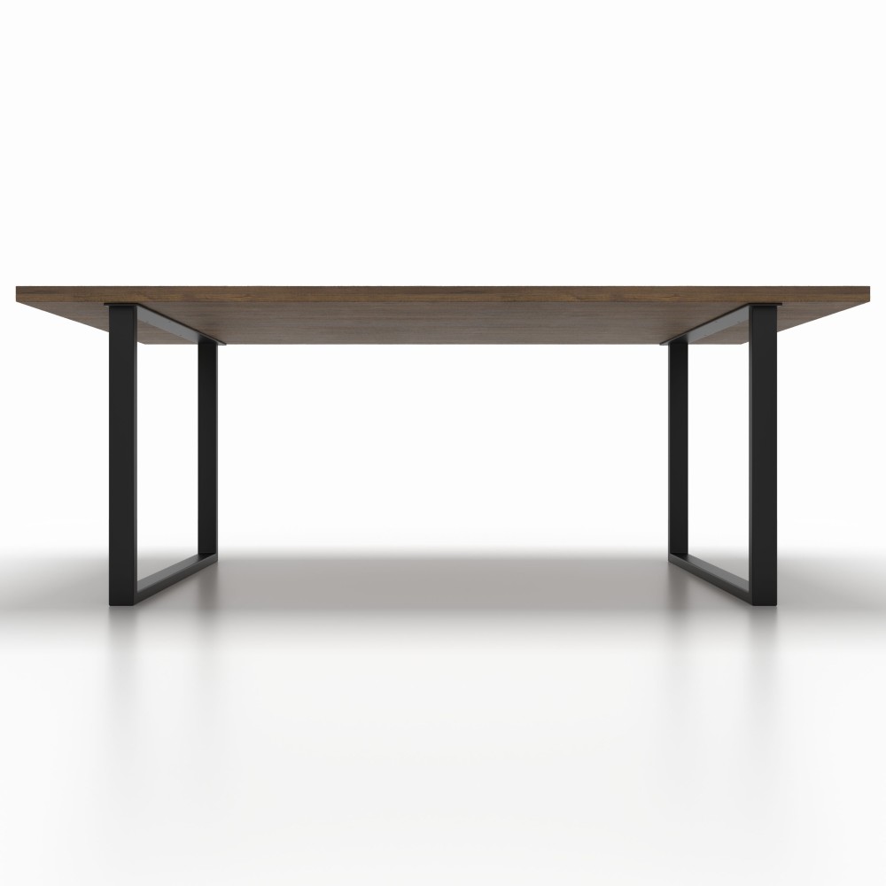 Schmale Tischfüße aus weißem Eisen, minimal chic, passend zu Holzplatten