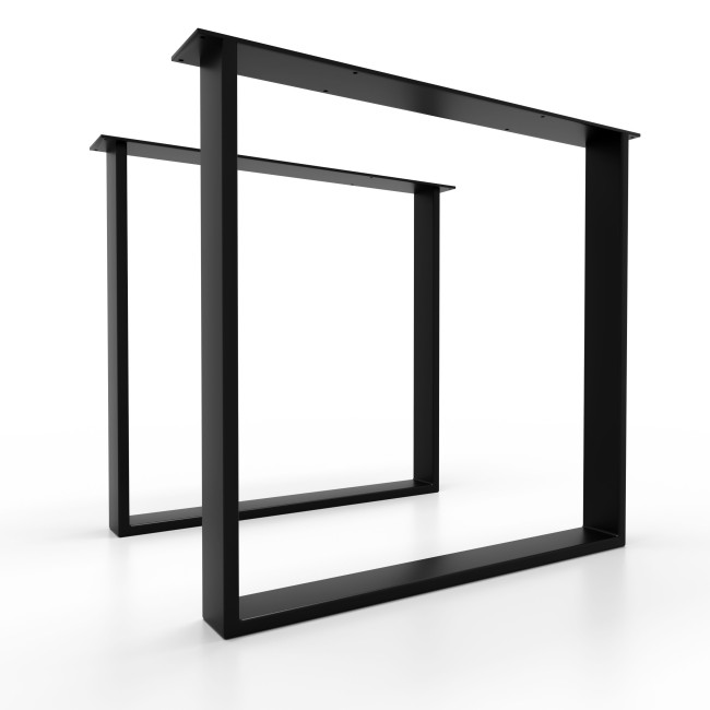 Weiße Eisen-Tischbeine, minimalistischer Stil, ideal für Küchentische