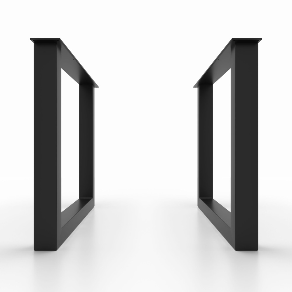 Base per tavolo in ferro grigio satinato, perfette per sale riunioni.