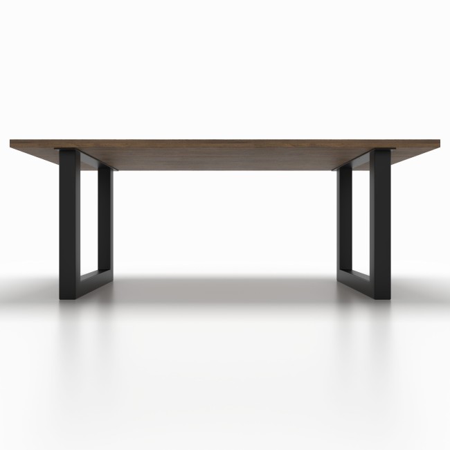 Base in ferro bianco verniciato, elegante e stabile per arredamenti minimal.