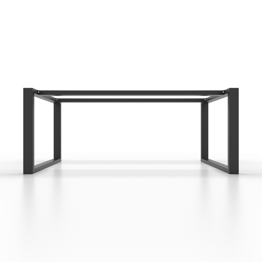 Base per tavolo in metallo, doppia barra a U, perfette per piani di design