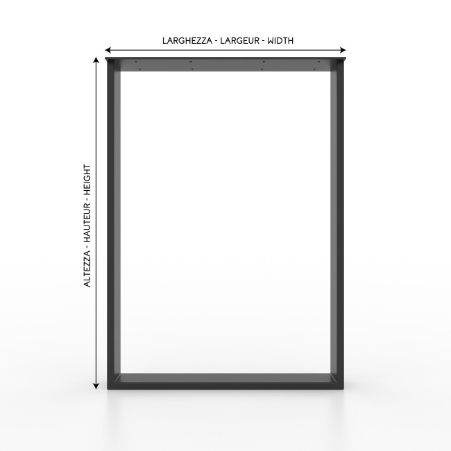 Gambe per penisola cucina in acciaio, massima stabilità e durata