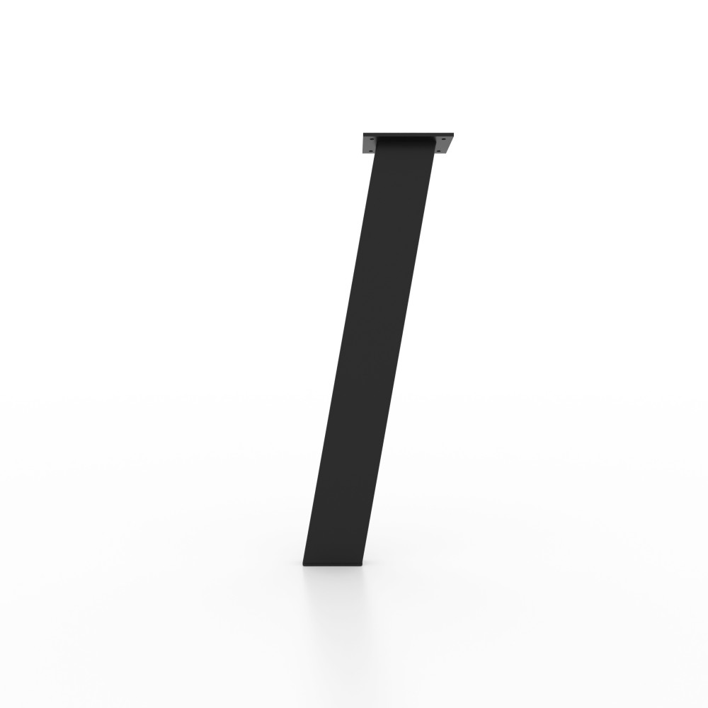 Pieds de table en fer légèrement inclinés, style élégant et moderne